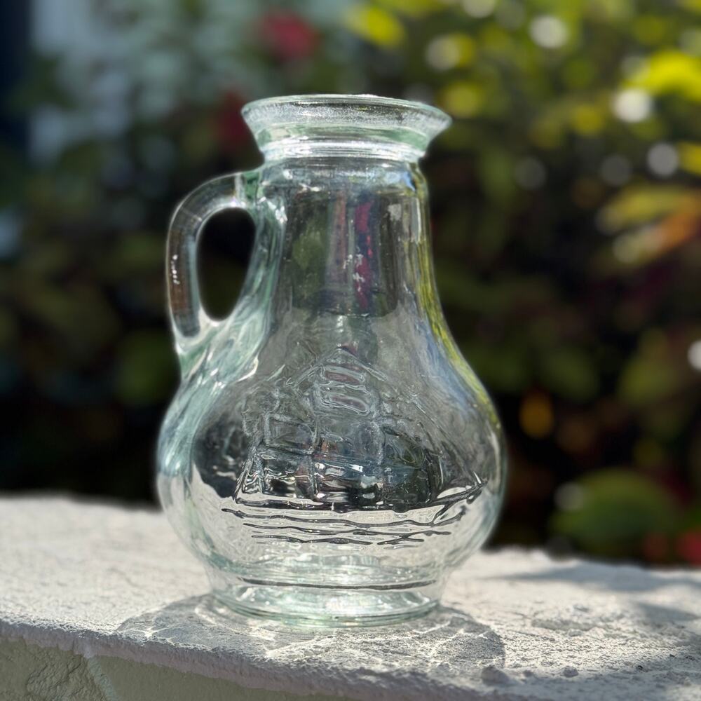 Vintage nautical pitcher, clipper ship, sailboat, vase, carafe